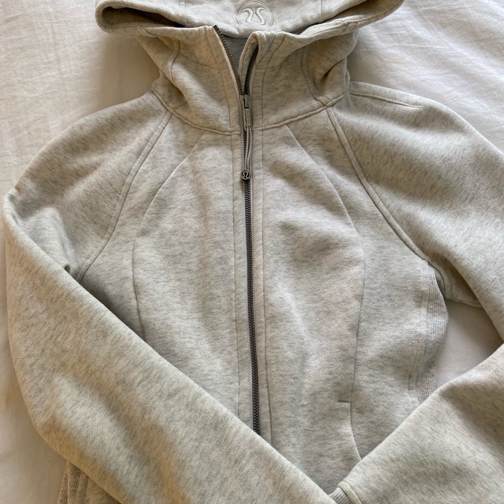 Lululemon zip up hoodie grey